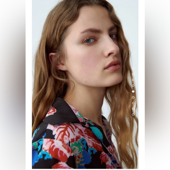 Zara Floral Print Blouse - Picture 8 of 10